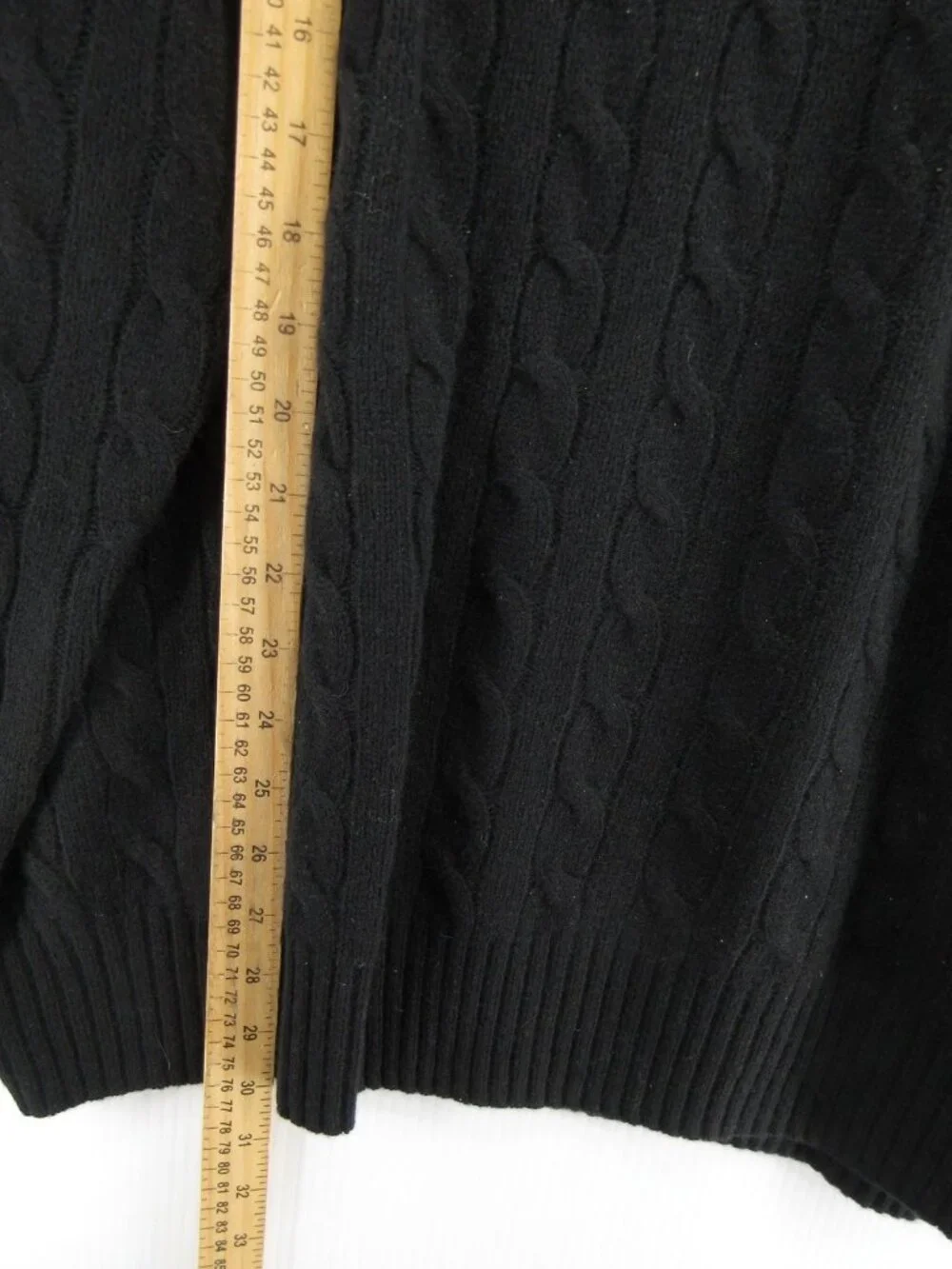 Polo Ralph Lauren Sweater 3XB Wool Cashmere Cable Knit Pony Crewneck